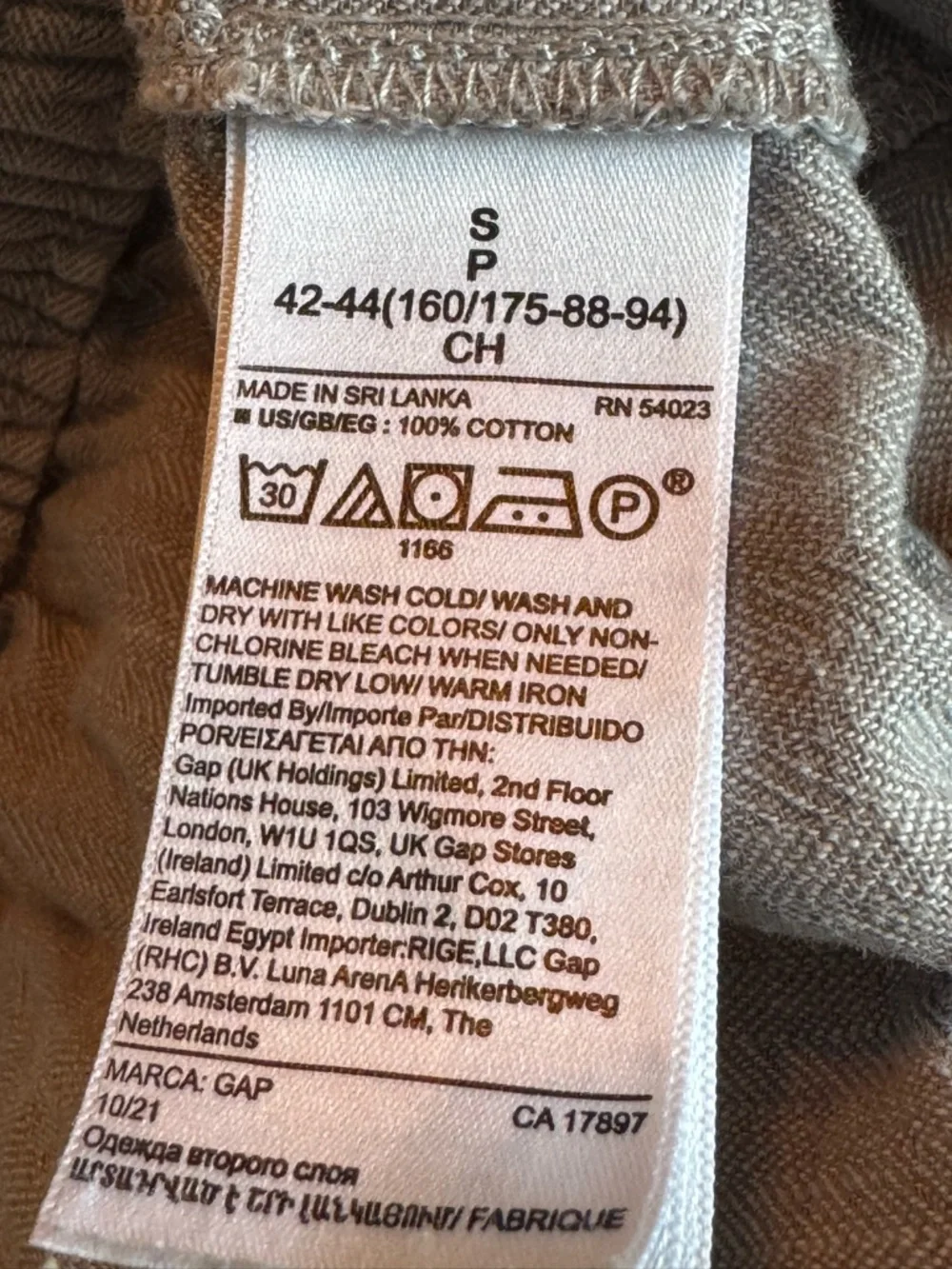 GAP Women's Light Gray 100% cotton  Drawstring Joggers S - Picture 6 of 7